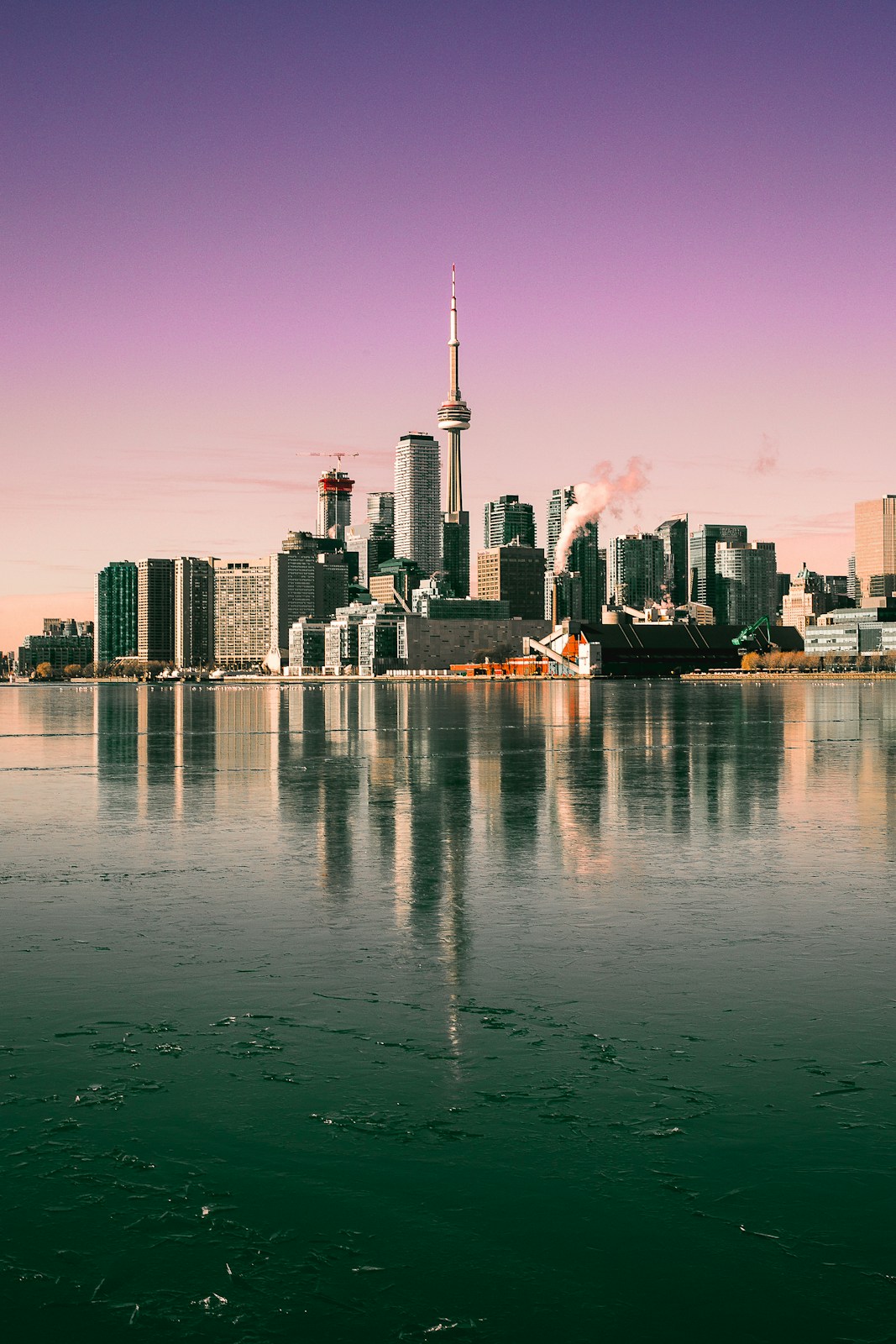 cityscape by water